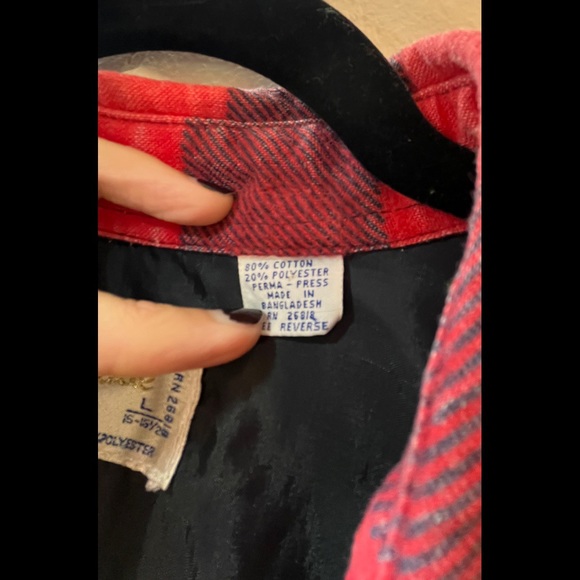 Cascade • Red & Blue Flannel Shirt - Picture 4 of 6